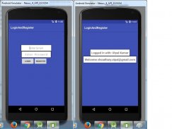Login and Register Application screenshot 0