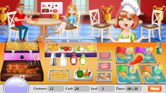 BBQ Restaurant Rush: Grill Food Cooking Stand screenshot 4