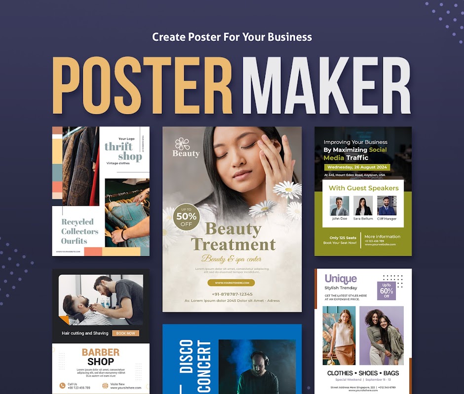 Poster maker, Flyer banner ads - APK Download for Android