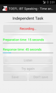 TOEFL iBT Speaking - Recorder screenshot 1