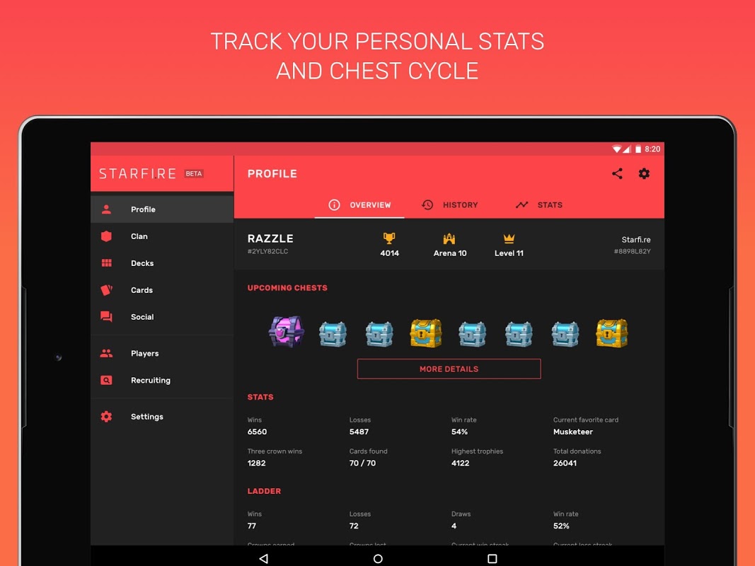Starfire for Clash Royale - chest tracker & stats - APK Download for  Android | Aptoide