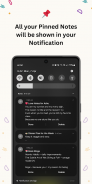 Notes - Pin to notification screenshot 2