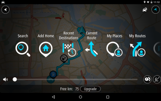 TomTom GPS Navigation - Traffic Alerts & Maps Screen