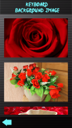 แป้นพิมพ์ดอกกุหลาบแดง screenshot 3