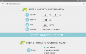 Diet Calories Start Calculator screenshot 13