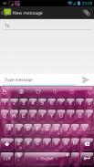 Glass PinkPurple TouchPal Skin screenshot 1