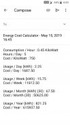 Calculateur de coût énergie screenshot 2