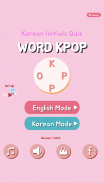 Word Kpop - Initials Quiz screenshot 1