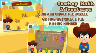 Cowboy Preschool Math Games screenshot 4
