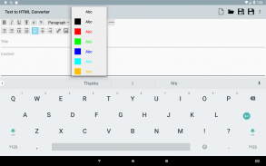 Text to HTML Converter screenshot 0