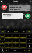Black and Yellow Keyboard theme screenshot 1