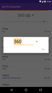 Dp Px Converter screenshot 1