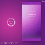 GALAXY XPERIA Theme | J PURPLE screenshot 4