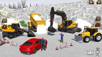 Snow Excavator: Crane Game screenshot 1