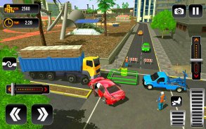 City Tow Truck Driving Car Transporter 3D screenshot 0