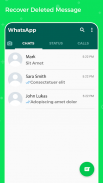 Recover deleted messages & status downloader: WAMR screenshot 1