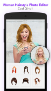 Woman Hairstyle Photo Editor screenshot 1