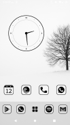 Monoic SQ Black Icon Pack: Dark, Minimalistic screenshot 1