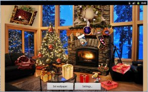 Christmas Fireplace LWP Deluxe screenshot 2