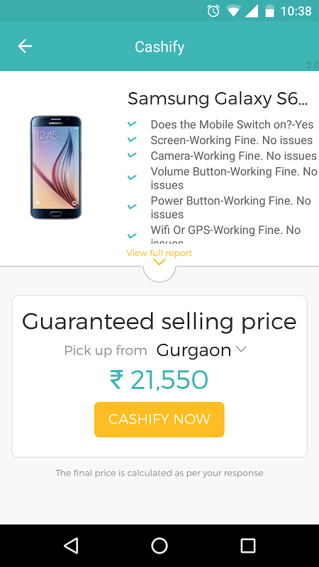 sell old phone on cashify