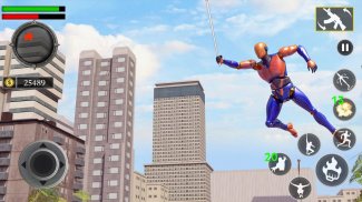 Grand Flying Robot Rope Hero - Crime City Gangster screenshot 2