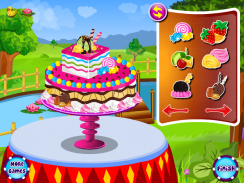 केक सजावट खाना पकाने के खेल screenshot 0