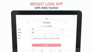 SmartDiet - weight tracker screenshot 2