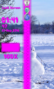 Snowman Zipper Lock Screen screenshot 5