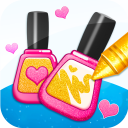 Glitter beauty coloring game Icon