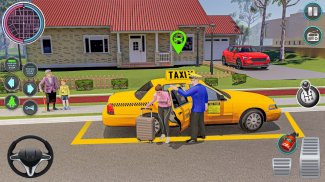 città Taxi guida simulatore: in linea taxi Giochi screenshot 1