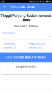 Kalkulator Gizi Anak"BulunganSehat"StandarKemenkes screenshot 3