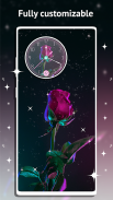 Rose Clock Live Wallpaper screenshot 1