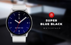 Super Blue Black Watch Face screenshot 0