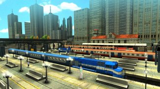 قطار رانی بازی 3D 2 بازیکن screenshot 0
