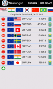 Wechselkurs-Tabelle screenshot 2