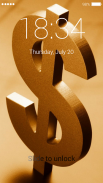 Golden Dollar Lock Screen screenshot 5