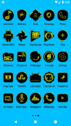 Black and Yellow Icon Pack ✨Free✨ screenshot 23