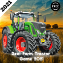 Real Farm Tractor Game 2021 3D Icon