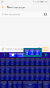الأزرق لوحة المفاتيح screenshot 2