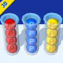 Bubble Sort 3D-color puzzle