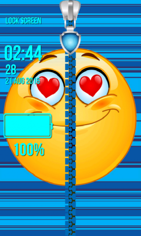 Smiley Zipper Lock Screen 1 5 Muat turun APK untuk Android Aptoide