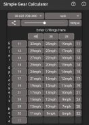 Simple Bike Gear Calculator screenshot 0