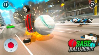 Robot Game: Baseball Robot Car screenshot 0