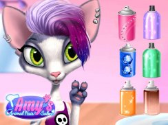 Salón de Belleza de Amy: gatitas cambian su imagen screenshot 8