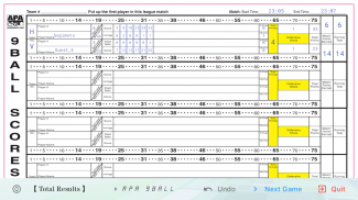 neon cue sports score board screenshot 2