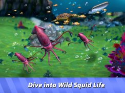 Ocean Squid Simulator - dive into animal survival! screenshot 0