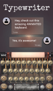 Typewriter Animated Keyboard screenshot 0