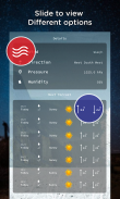 تطبيق الطقس المباشر ، توقعات الطقس ، القطعة والرار screenshot 4