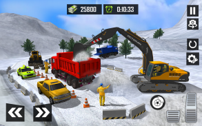 Snow Excavator Dump Truck Game screenshot 3