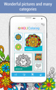 Holi Colouring Book for Adults screenshot 2